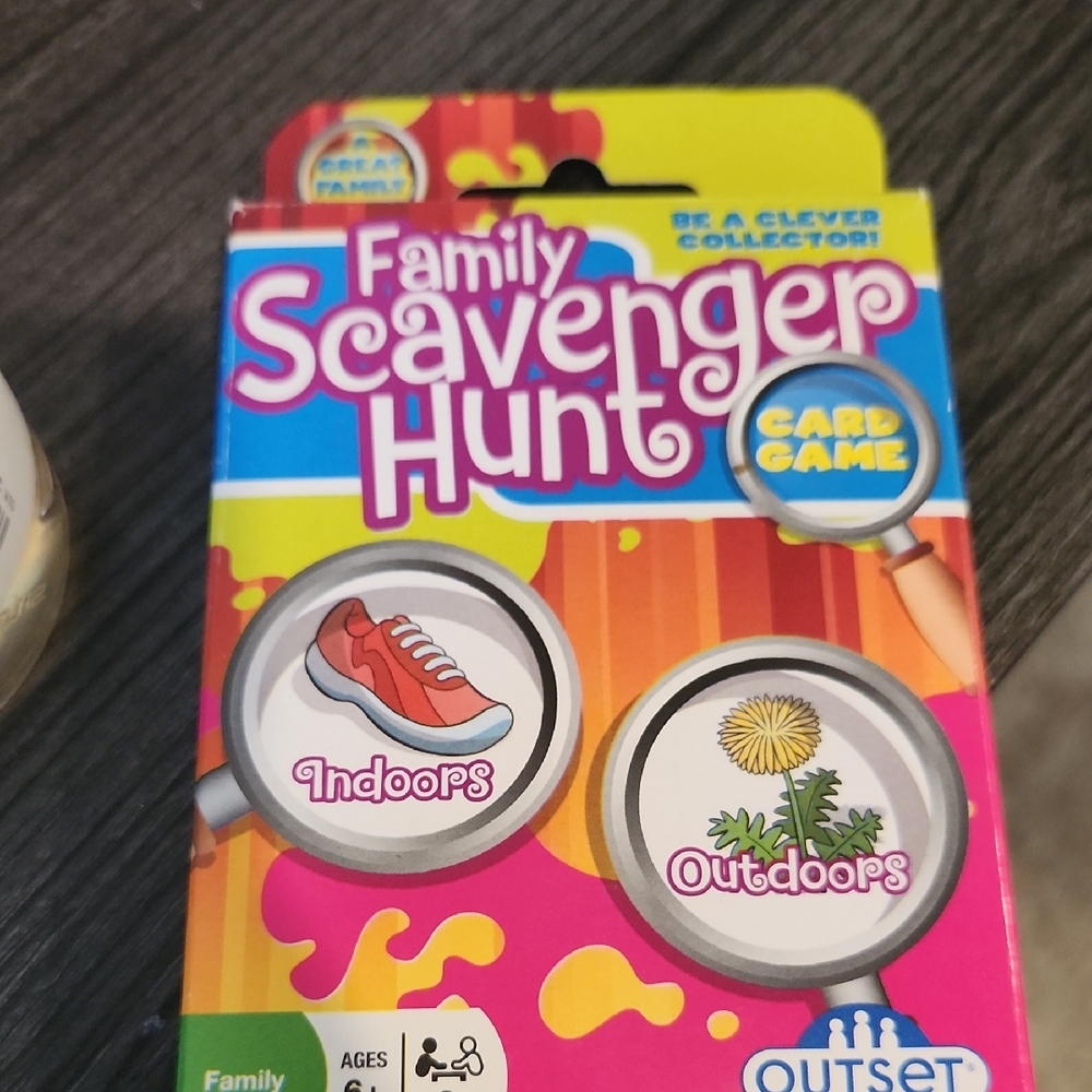 Family Scavenger Hunt Card Game